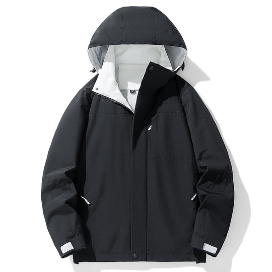 Herren Wasserfeste Übergangsjacke mit verstellbarer Kapuze Nord Taschen 1787797911