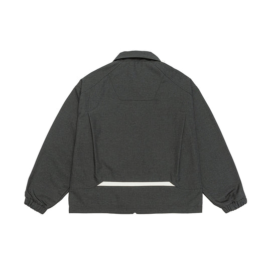 Unisex Kurzblouson im Boxy‑Cut mit Hemdkragen, sichtbarem Metallreißverschluss und Utility‑Pattentaschen Nord Taschen