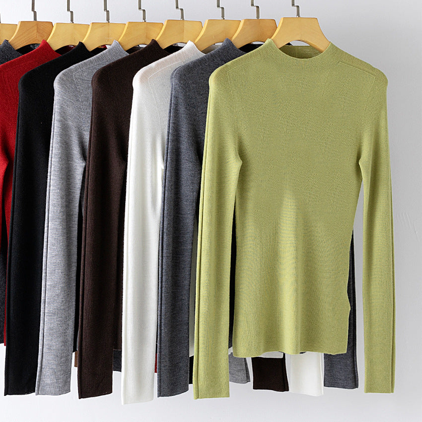 Damen Feinstrickpullover mit Stehkragen und schlanker Silhouette Nord Taschen