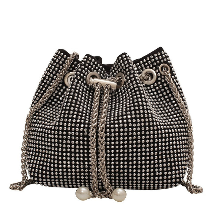 Damen Elegante Beuteltasche mit Schmucksteinen Nord Taschen