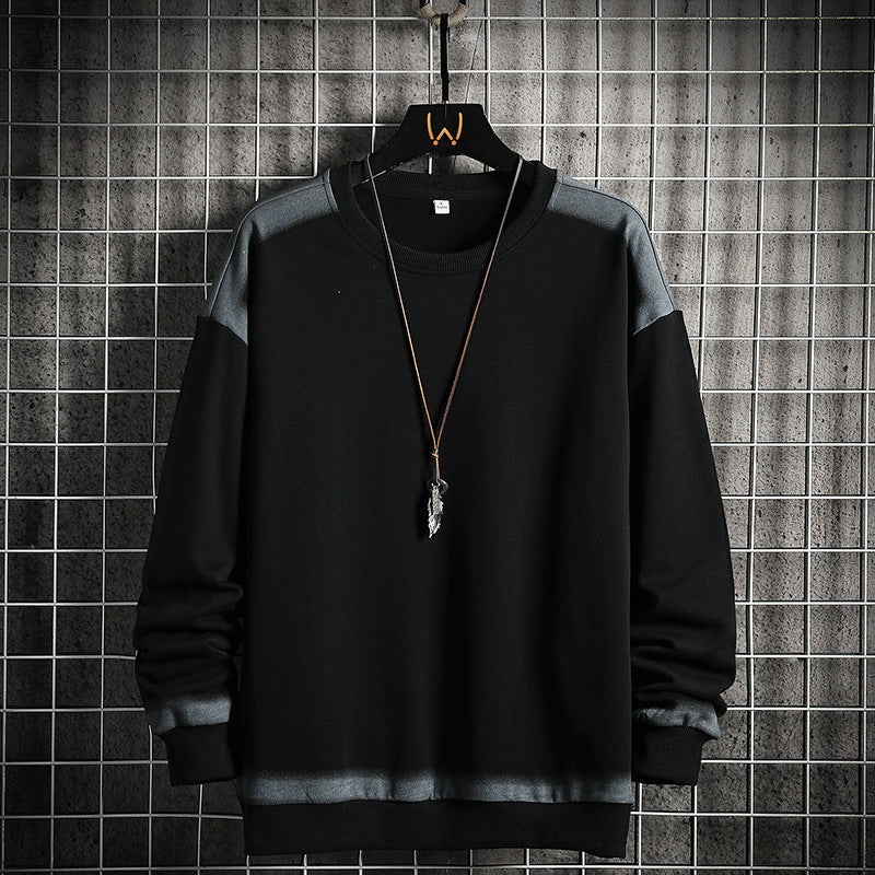 Herren Oversized Sweatshirt mit dezentem Farbverlaufbesatz und Rundhalsausschnitt Nord Taschen