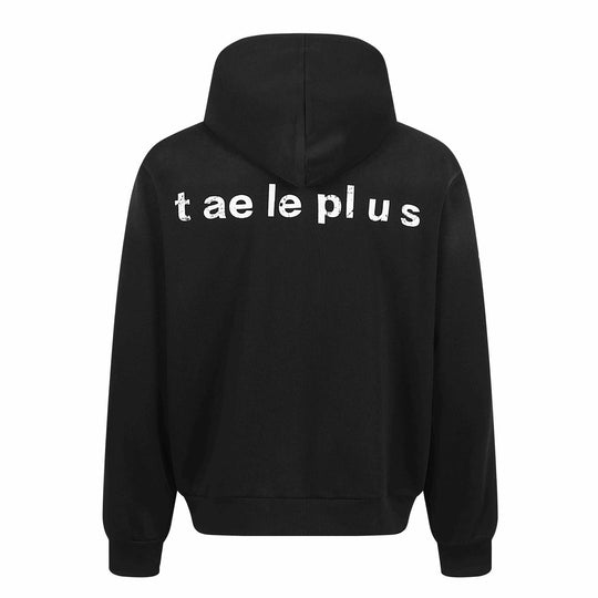 Damen Zip-Hoodie mit gesticktem Einhorn-Motiv und Musikpatch Nord Taschen