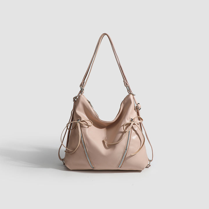 Damen Hobo-Tasche mit raffinierten Kordelzügen und eleganten Reißverschlussdetails Nord Taschen
