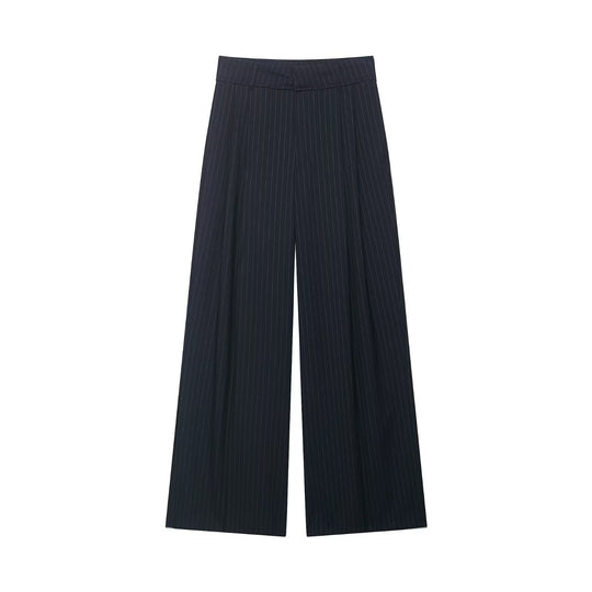 Damen Weite High‑Waist‑Palazzohose aus fließendem Jersey Nord Taschen