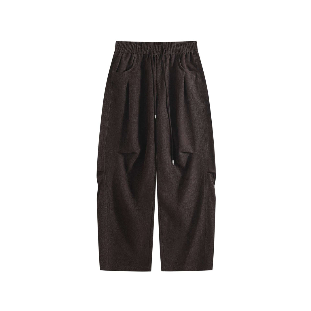 Damen Weite Cropped Komfort‑Cargohose mit elastischem Kordelbund und aufgesetzten Taschen Nord Taschen