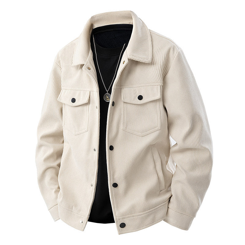 Herren Komfortable Cordjacke Nord Taschen