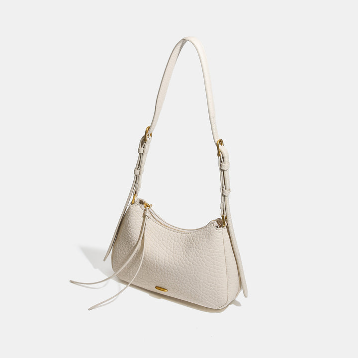 Damen Schultertasche mit strukturiertem Kunstleder und verstellbarem Schulterriemen Nord Taschen