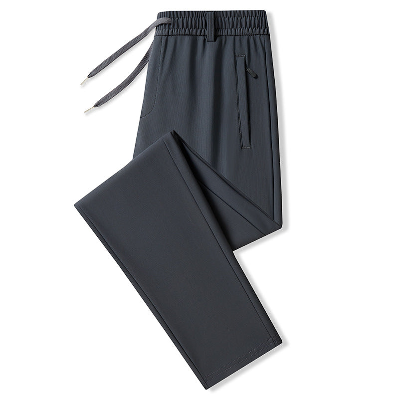 Herren Performance-Jogginghose im Straight-Fit mit elastischem Tunnelzugbund und verdeckter Reißverschlusstasche Nord Taschen