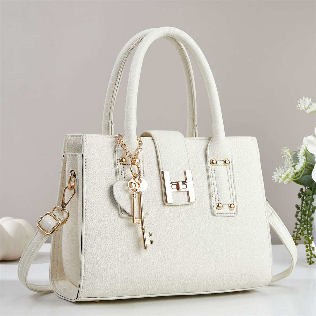 Damen elegante Handtasche mit strukturiertem Obermaterial Nord Taschen