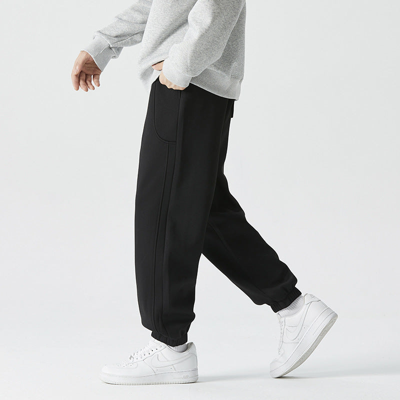 Herren Bequeme athletische Jogginghose mit Tunnelzug und elastischen Knöchelbündchen Nord Taschen