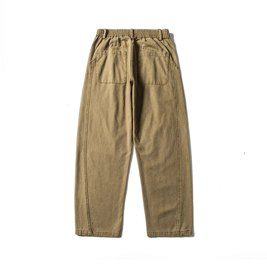 Damen High‑Waist Relaxed‑Fit Utility‑Hose mit Nahtpaneelen und elastischem Bund Nord Taschen