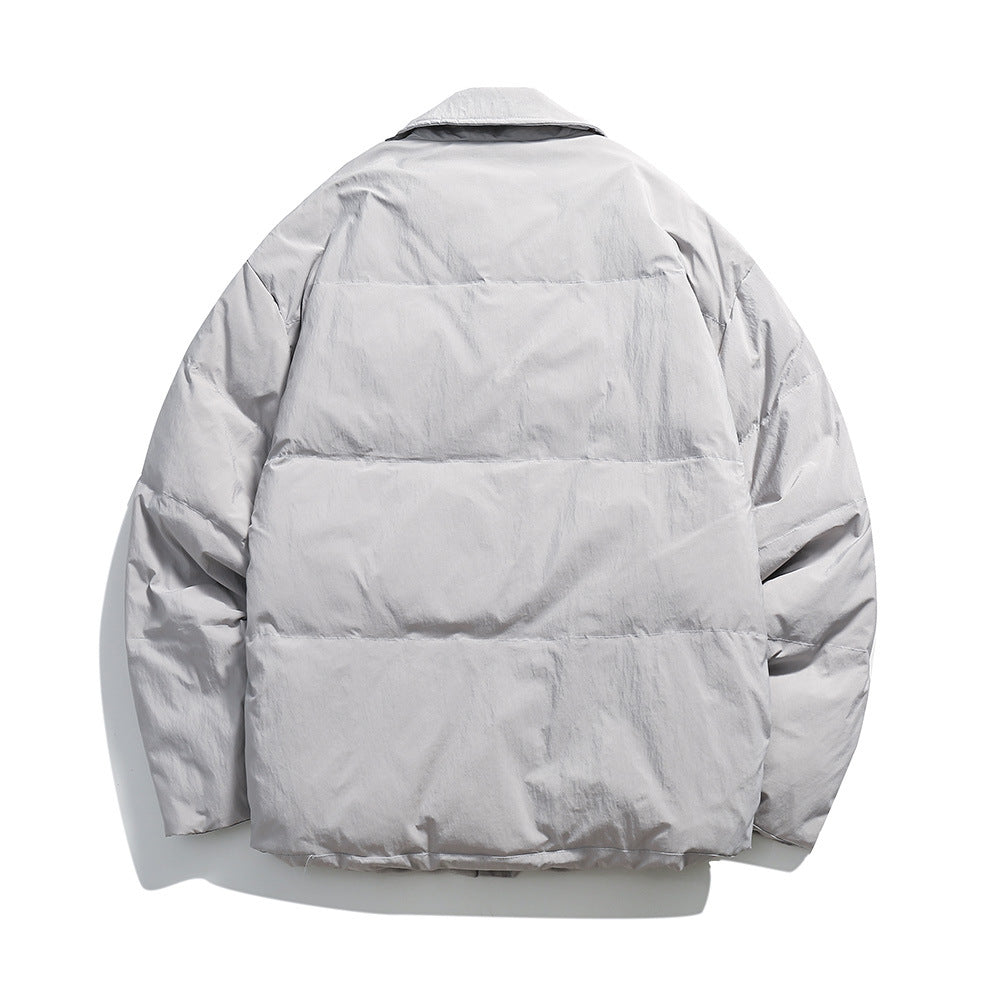 Unisex Boxy wattierte Hemdjacke mit großen Klapptaschen und Druckknopfverschluss Nord Taschen