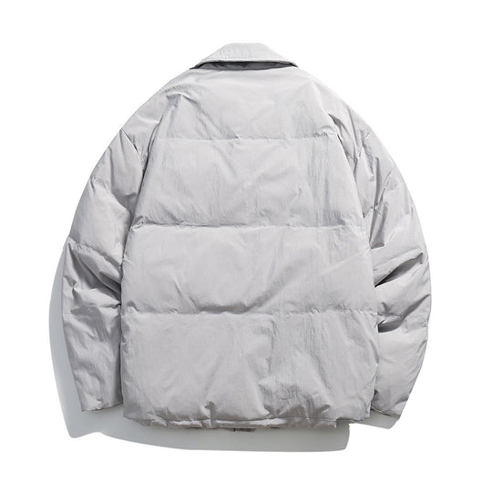 Unisex Boxy wattierte Hemdjacke mit großen Klapptaschen und Druckknopfverschluss Nord Taschen