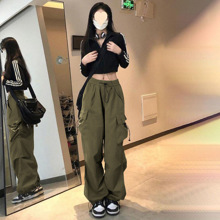 Damen Cargo-Hose mit weitem Schnitt und praktischen Taschen