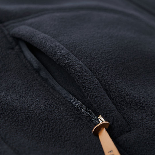 Herren Teddyfleece-Weste mit Sherpa-Innenfutter, Stehkragen und Reißverschlusstaschen Nord Taschen