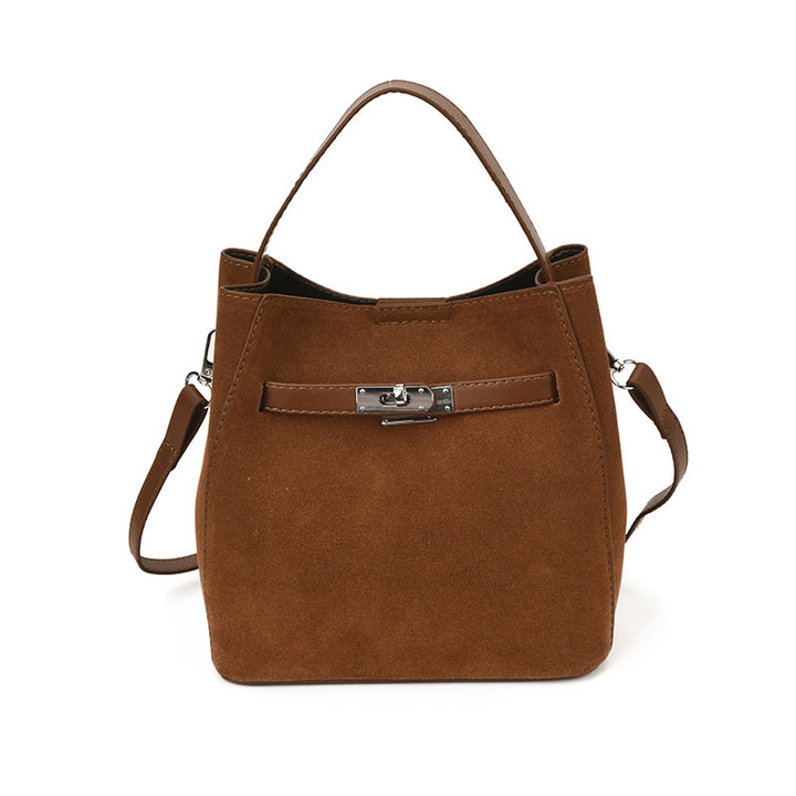 Damen elegante Veloursleder Tote Bag Nord Taschen