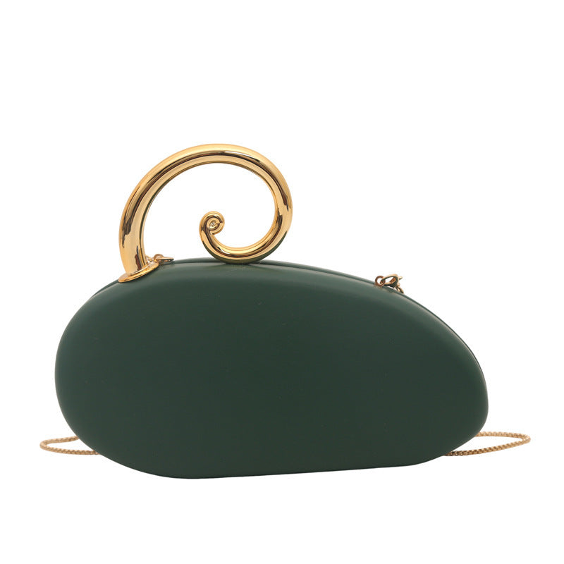 Damen Clutch-Tasche mit elegantem Spiraldetail aus hochwertigem Kunstleder Nord Taschen