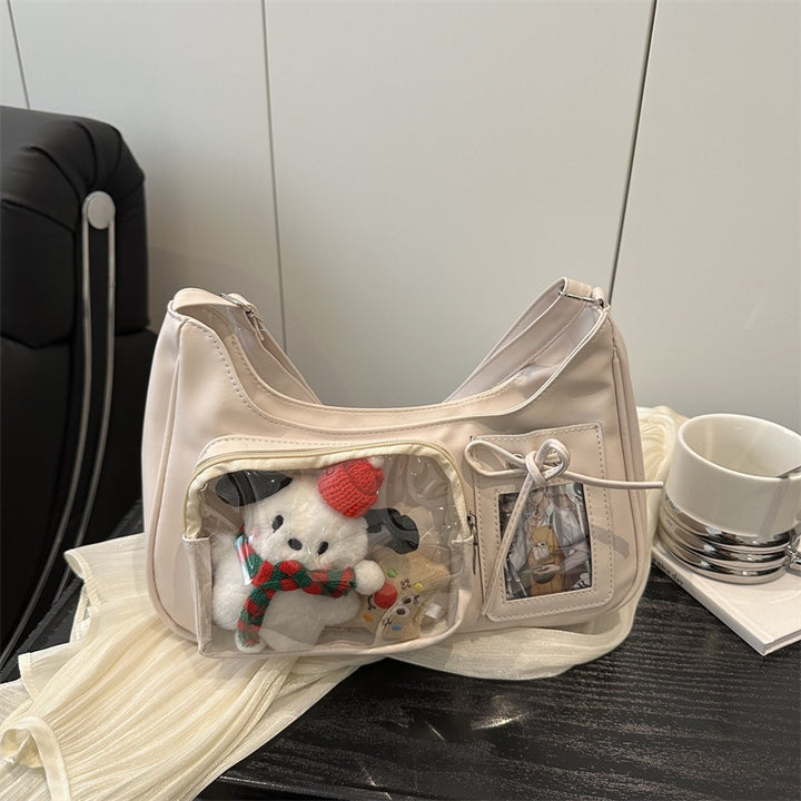 Damenhandtasche mit transparentem Fach von Nord Taschen