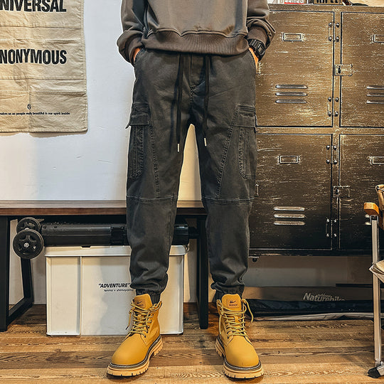 Herren Cargohose im urbanen Utility‑Stil mit elastischem Bund und Bündchen Nord Taschen