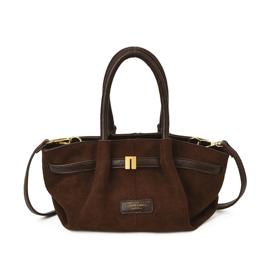 Damen trendige Hobo-Bag aus hochwertigem Wildleder Nord Taschen