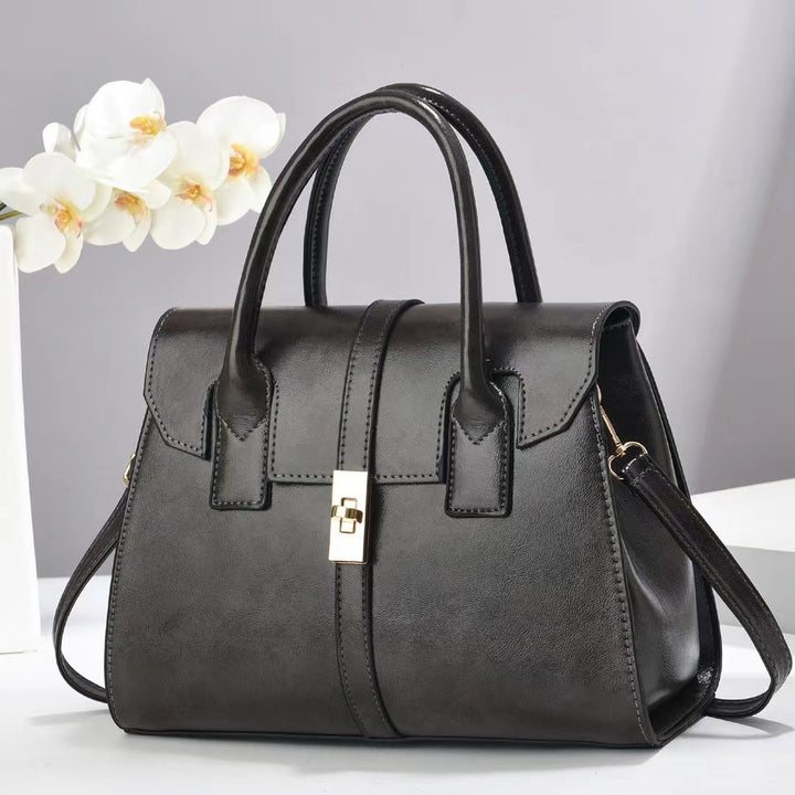 Damen strukturierte Handtasche mit abnehmbarem Schulterriemen Nord Taschen