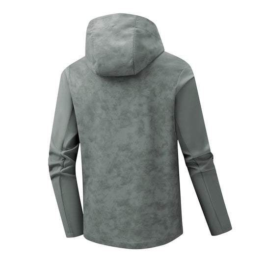 Herren Urbanes Softshell-Hybrid mit wasserabweisender Beschichtung, Kapuze und Brust-Reißverschluss Nord Taschen