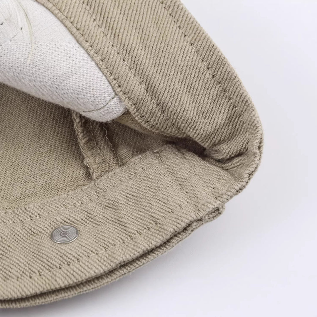 Herren Boxy Canvas-Jacke mit Cordkragen, aufgesetzten Eingrifftaschen und Reißverschluss-Brusttasche Nord Taschen