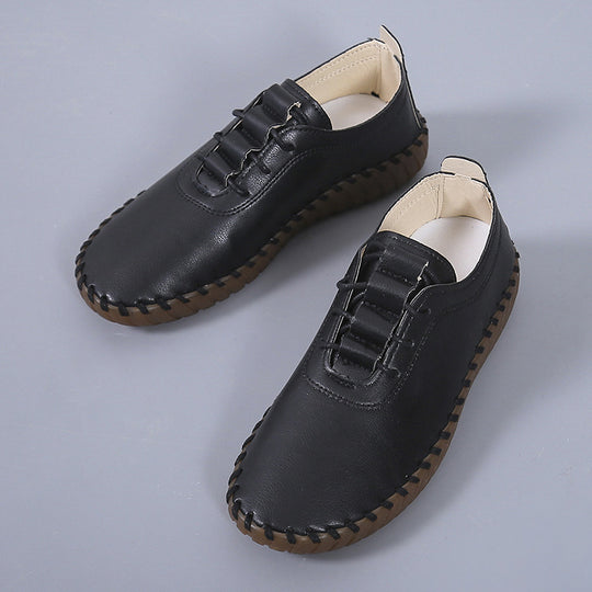 Damen Leichter Schnürschuh mit handgenähter Ziernaht und profilierter Gummisohle Nord Taschen
