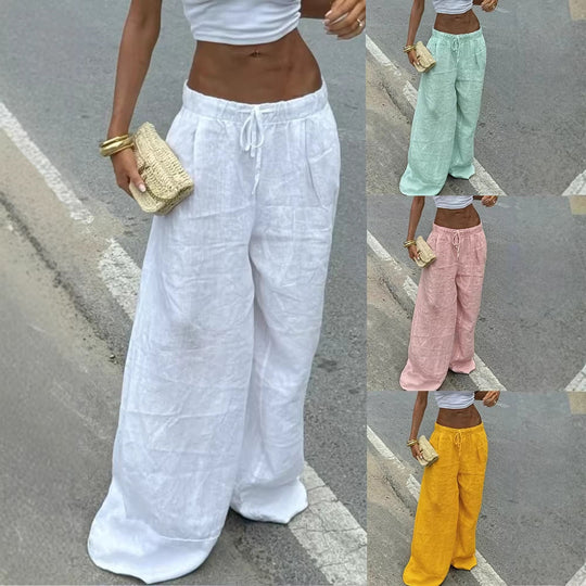 Damen weite Palazzohose Nord Taschen