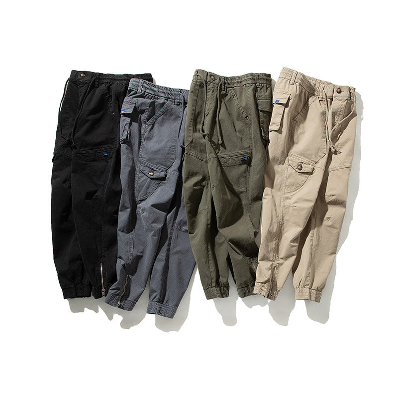 Herren Städtischer Tapered Funktions-Jogger mit elastischem Komfortbund, verstärkten Kniepartien und Knöchelreißverschluss Nord Taschen