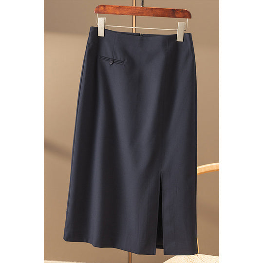 Damen Eleganter, hochausschnittiger Faltenrock Nord Taschen