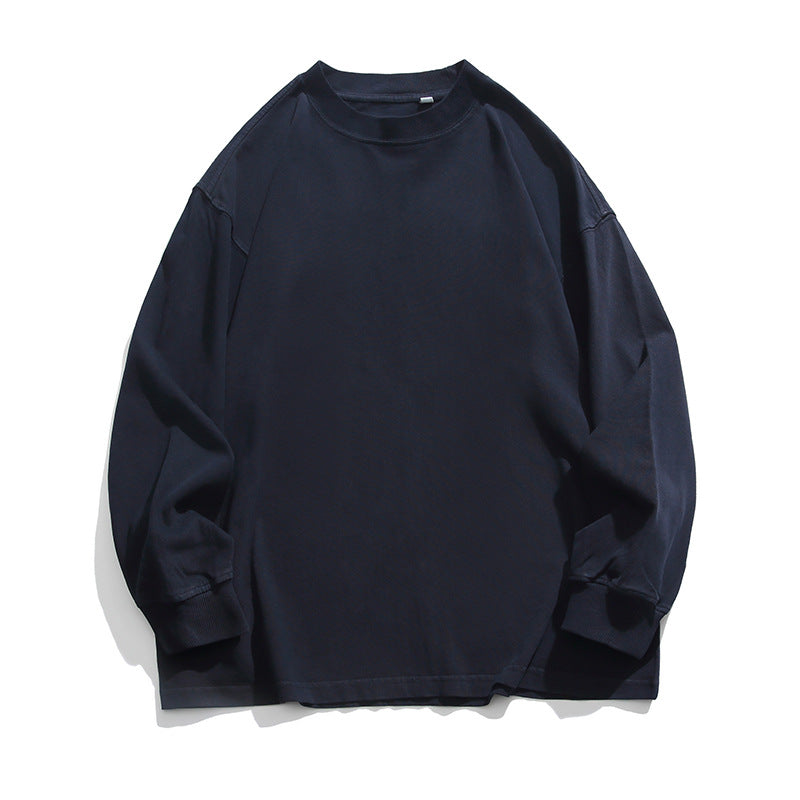 Unisex Weites Oversize-Langarmshirt im Heavyweight-Slouch-Stil mit Drop-Shoulder Nord Taschen