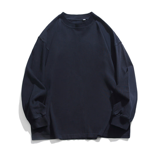 Unisex Weites Oversize-Langarmshirt im Heavyweight-Slouch-Stil mit Drop-Shoulder Nord Taschen
