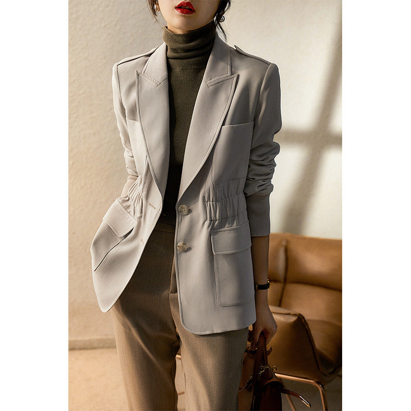 Damen Eleganter Tailored Blazer mit Taschen Nord Taschen