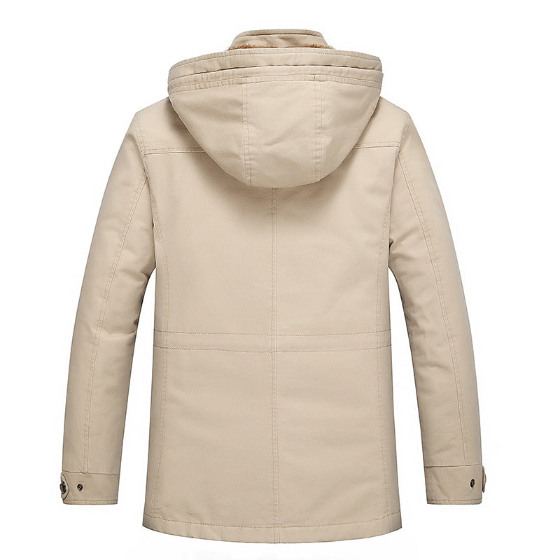 Herren mittellanger Fieldparka im Urban-Style mit Teddyfleece-Innenfutter Nord Taschen