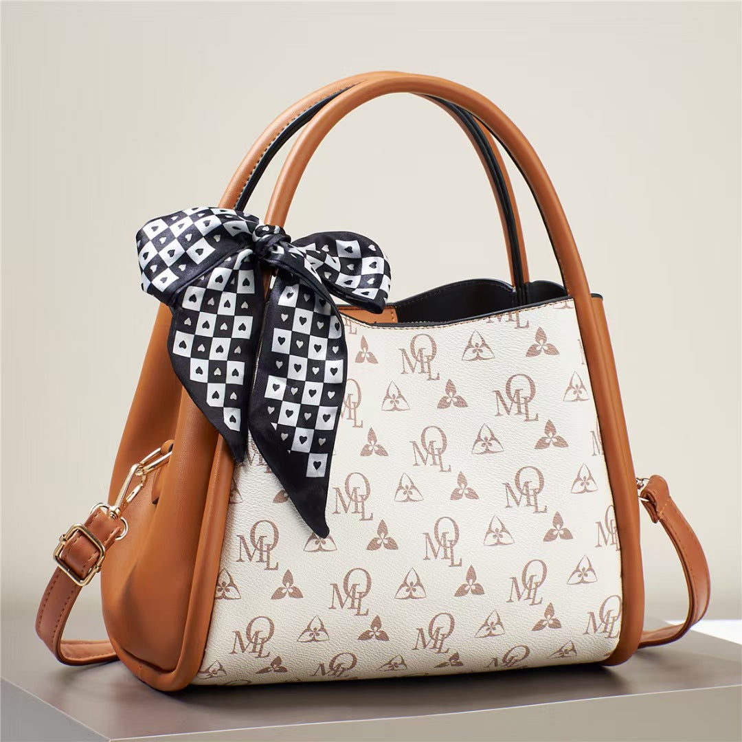 Damen elegante Handtasche mit verspieltem Schleifenakzent Nord Taschen