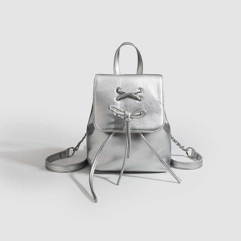 Damen Rucksack aus hochwertigem Kunstleder mit dekorativem Kordelzug Nord Taschen