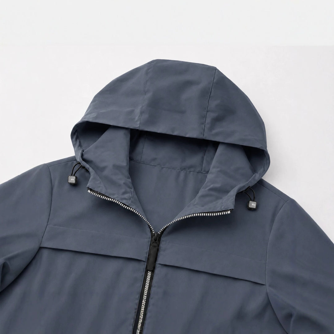 Herren Leichte wasserabweisende Kapuzen‑Softshelljacke mit Reißverschlusstaschen Nord Taschen