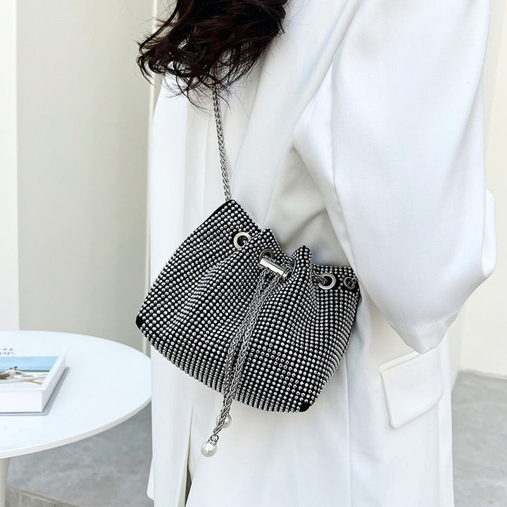 Damen modische Clutch mit Glitzerstein-Dekor Nord Taschen