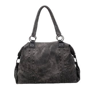 Damen modische Shopper-Tasche mit eleganten Nieten Nord Taschen
