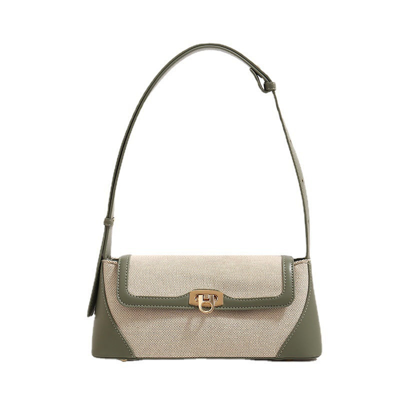 Damen elegante Umhängetasche mit gewebter Oberfläche und charmantem Reißverschluss Nord Taschen