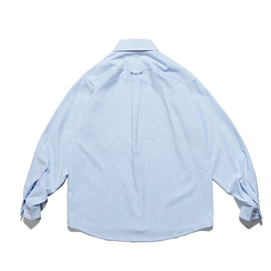 Unisex Oversize-Hemd mit feinem Nadelstreifen, Button-Down-Kragen und Brusttasche Nord Taschen