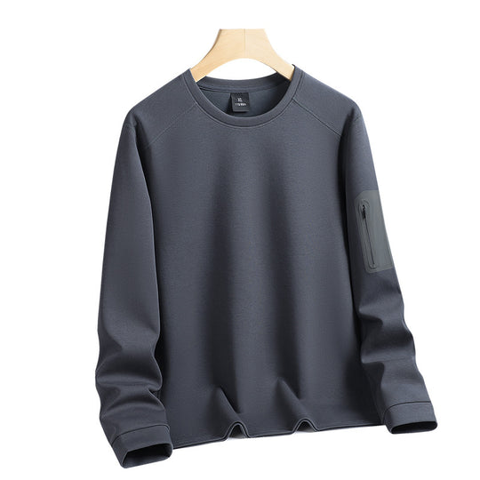 Herren Oversized Sweatshirt mit kontrastierenden Seitentaschen und weichem Fleecefutter Nord Taschen