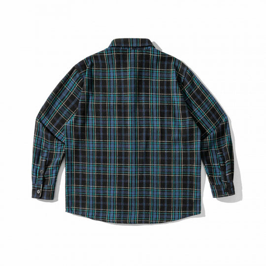 Unisex Kariertes Overshirt im Boxy-Workwear-Stil mit aufgesetzten Pattentaschen und Hemdkragen Nord Taschen