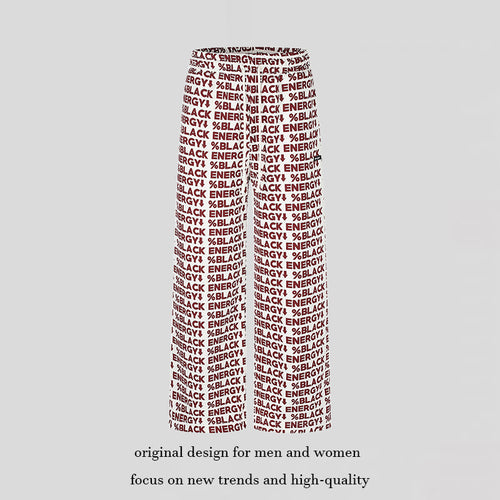 Damen Weite Palazzo-Loungehose mit Tunnelzug, Allover-Logoprint und elastischem Komfortbund Nord Taschen