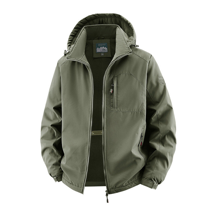 Herren Urbaner Allwetter-Reiseanorak mit Mesh-Futter und verdecktem Reißverschluss Nord Taschen