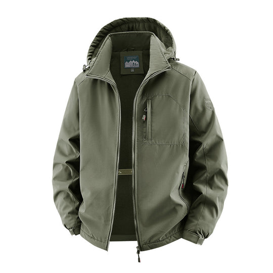 Herren Urbaner Allwetter-Reiseanorak mit Mesh-Futter und verdecktem Reißverschluss Nord Taschen