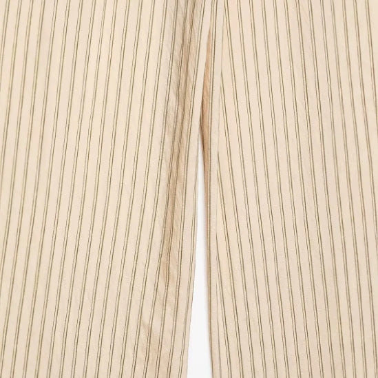 Damen Weite High‑Waist Palazzohose mit vertikalem Streifenmuster und elastischem Bund Nord Taschen
