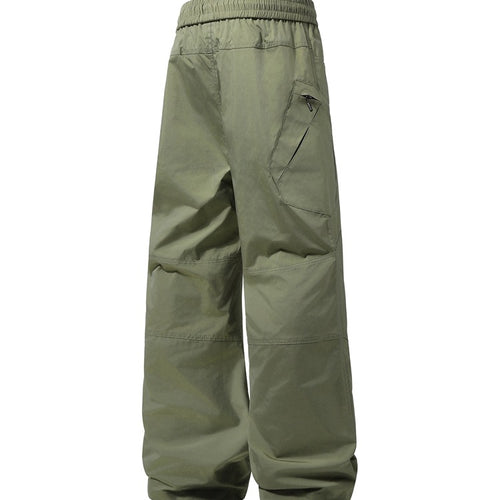 Herren Weite technische Cargohose mit elastischem Bund und schräger Reißverschlusstasche Nord Taschen