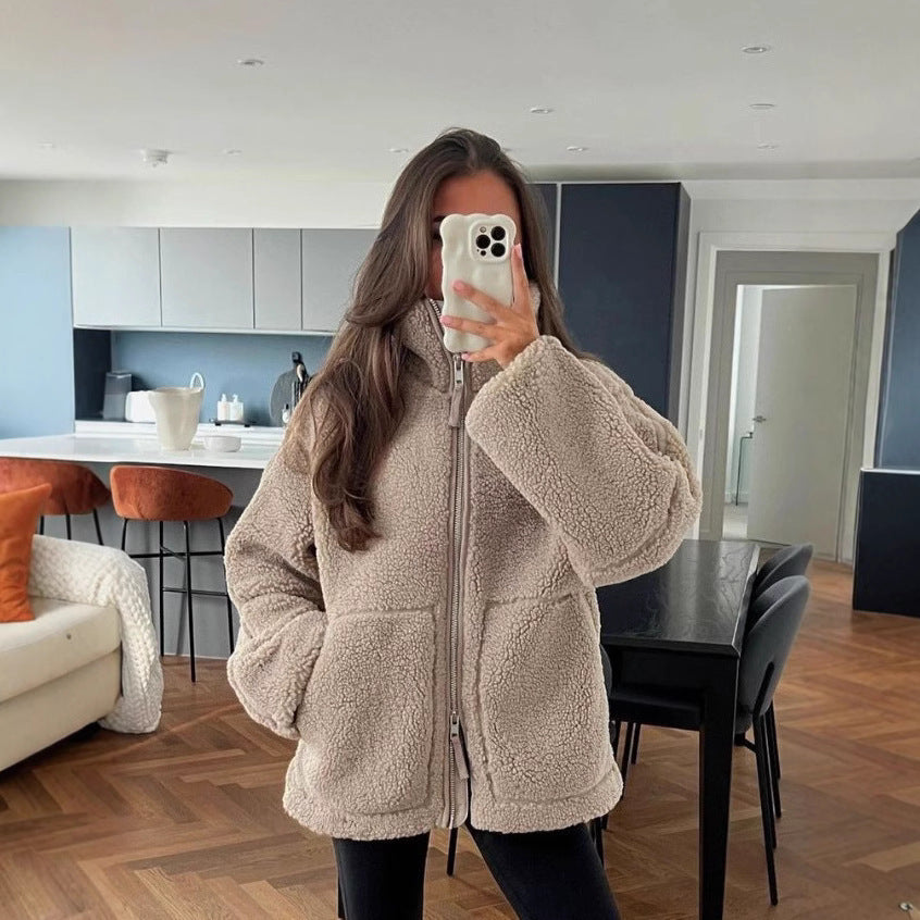 Nord Taschen | Damen Oversized Fleecejacke – Weich, Warm & Lässig